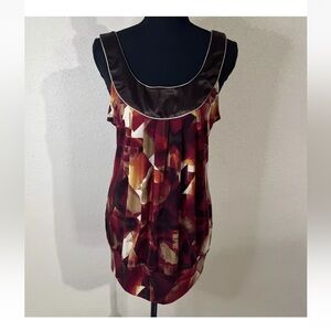 Heart Soul Top Women’s Size X-Large Sleeveless Brown Paisley